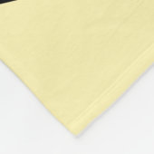 Couverture Polaire Chat noir des années 1950, jaune (Coin)