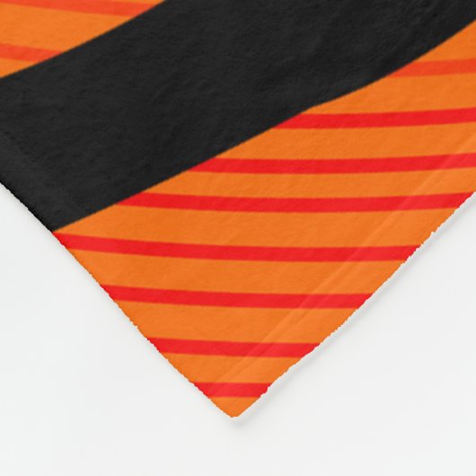 Couverture Polaire Chat noir d'Halloween (Coin)