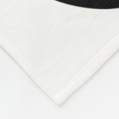 Couverture Polaire Chat noir et blanc (Coin)