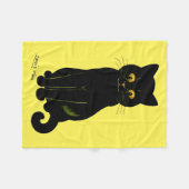 Couverture Polaire Chat noir, Louis Wain (Devant (Horizontal))