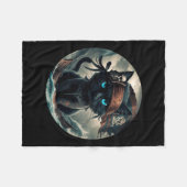 Couverture Polaire Chat noir pirate (Devant (Horizontal))