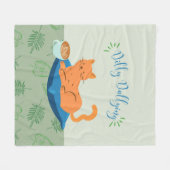 Couverture Polaire Chat orange Dallly (Devant (Horizontal))