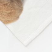 Couverture Polaire Chat Orange Posé En Bas (Coin)