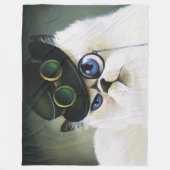 Couverture Polaire Chat perse de Steampunk (Devant)