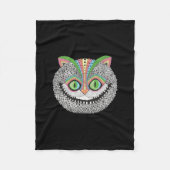 Couverture Polaire Chat psychédélique de Cheshire (Devant)