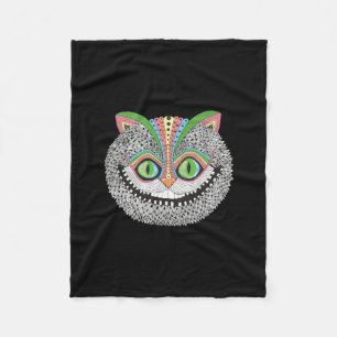 Couverture Polaire Chat psychédélique de Cheshire