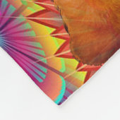 Couverture Polaire Chat Psychedélique Tie Dye (Coin)