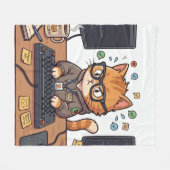 Couverture Polaire Chat Royal  (Devant (Horizontal))