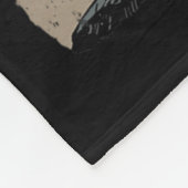 Couverture Polaire Chat Samurai Japonais Retro Chat Fighter Moon Ukiy (Coin)