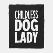 Couverture Polaire Chat sans enfant, dame drôle Vote 2024 (Devant)