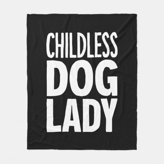 Couverture Polaire Chat sans enfant, dame drôle Vote 2024 (Devant)