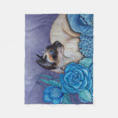 Couverture Polaire Chat siamois de point de chocolat (Devant)