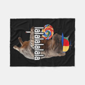 Couverture Polaire Chat Silly Avec Mème De Sucette (Devant (Horizontal))