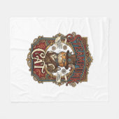 Couverture Polaire Chat Steampunk Steampunk Chat Vintage (Devant (Horizontal))