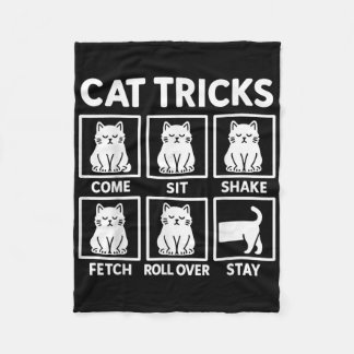 Couverture Polaire Chat Tricks Propriétaire du chat