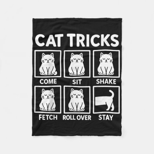 Couverture Polaire Chat Tricks Propriétaire du chat (Devant)