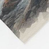 Couverture Polaire Château médiéval au coucher du soleil avec ciel at (Coin)