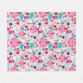 Couverture Polaire château princesse enfant et licorne (Devant (Horizontal))