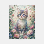 Couverture Polaire Chaton bleu Eyed (Devant)