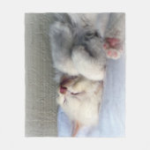 Couverture Polaire Chaton endormi (Devant)