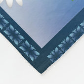 Couverture Polaire Chaton FaceKitten de smoking et marguerite (Coin)