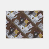 Couverture Polaire Chatons Joueurs (Devant (Horizontal))