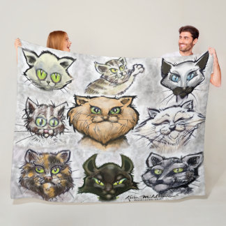 Couverture Polaire Chats