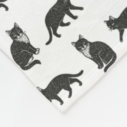 Couverture Polaire Chats (Coin)