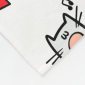 Couverture Polaire Chats amusants, lait et magie. (Coin)