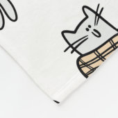 Couverture Polaire Chats amusants, lait et magie. (Coin)