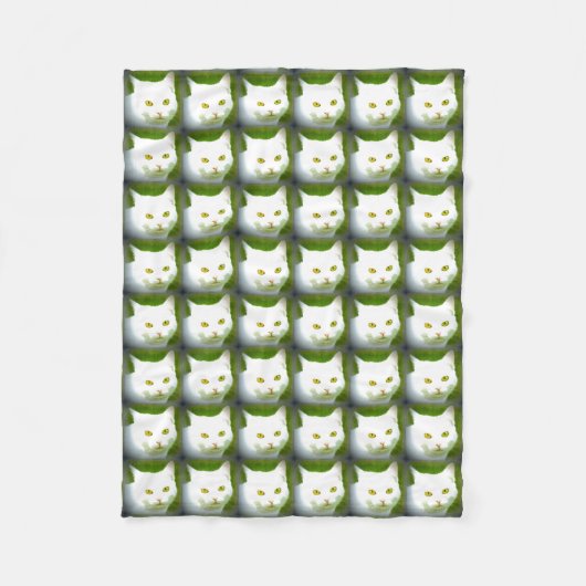 Couverture Polaire chats blancs Thunder_Cove (Devant)