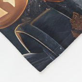 Couverture Polaire Chats Bleus Russe Halloween Éffrayant (Coin)