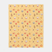 Couverture Polaire Chats d'automne confortables (Devant)