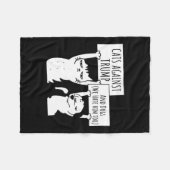 Couverture Polaire Chats Et Chiens Contre Trump (Devant (Horizontal))