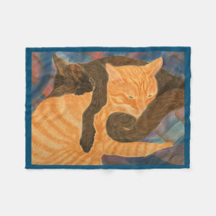Couverture Polaire Chats et Plaid