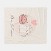 Couverture Polaire Chats gourmets (Devant (Horizontal))