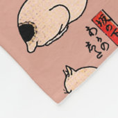 Couverture Polaire chats japonais Ukiyo-e Funny kitty (Coin)