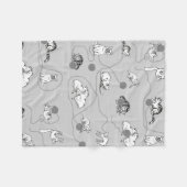 Couverture Polaire Chats mignons Jouer et être Motif coquin (Devant (Horizontal))