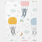 Couverture Polaire Chats mignons Motif sans couture (Devant)