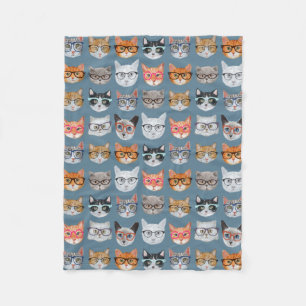Couverture Polaire Chats mignons portant le motif en verre
