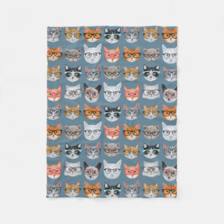 Couverture Polaire Chats mignons portant le motif en verre