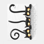 Couverture Polaire Chats Naughty, Playful et drôle de personnages (Devant)