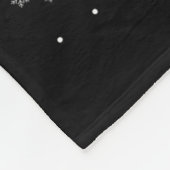 Couverture Polaire Chats noirs amusants Santa Hat sapin de Noël Joyeu (Coin)