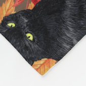 Couverture Polaire Chats noirs et citrouilles 2 (Coin)
