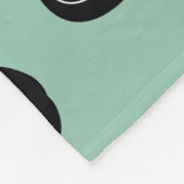 Couverture Polaire Chats noirs Motif sans couture (Coin)