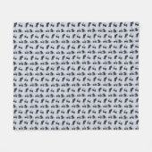 Couverture Polaire chats noirs motifs (Devant (Horizontal))