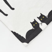 Couverture Polaire Chats noirs Spooked (Coin)