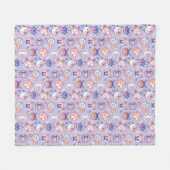 Couverture Polaire Chats pastel d'Halloween (Devant (Horizontal))