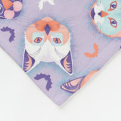 Couverture Polaire Chats pastel d'Halloween (Coin)