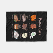 Couverture Polaire Chats Potter Pour Amoureux de les chats (Devant (Horizontal))